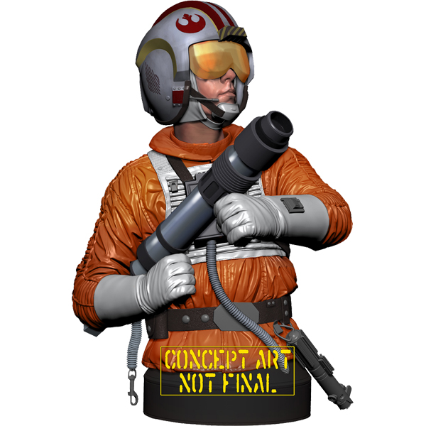 Star Wars Luke Snowspeeder Pilot Deluxe Mini Bust